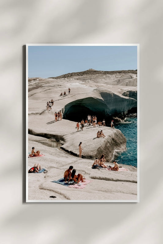 Sarakiniko Beach Art Print