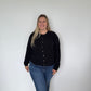 Black Pure Merino Cardigan