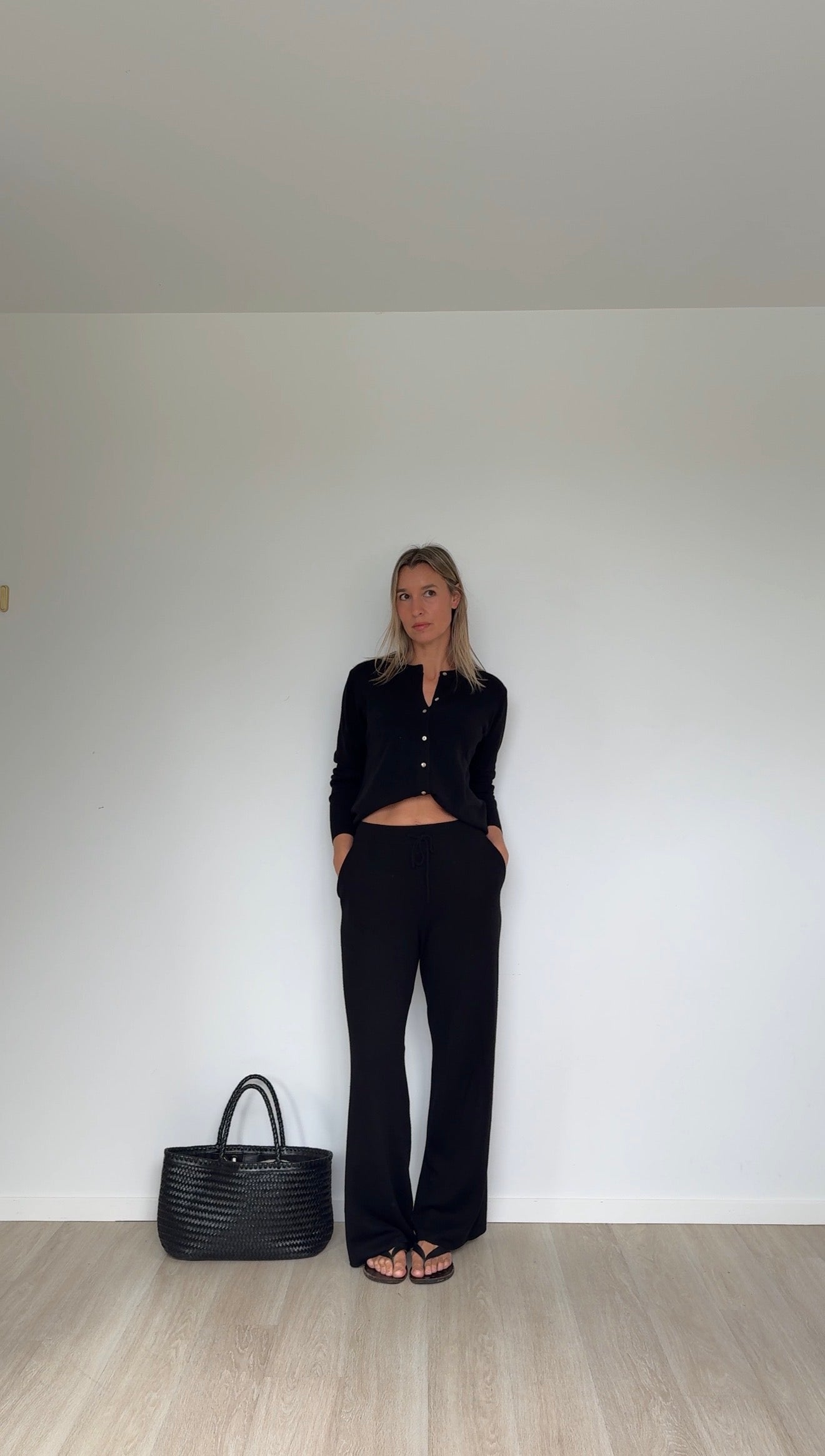 Pure Merino Lounge Pants Black