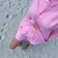Pink Linen Shorts