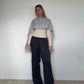 Marle Grey Pure Cashmere Tassel Scarf