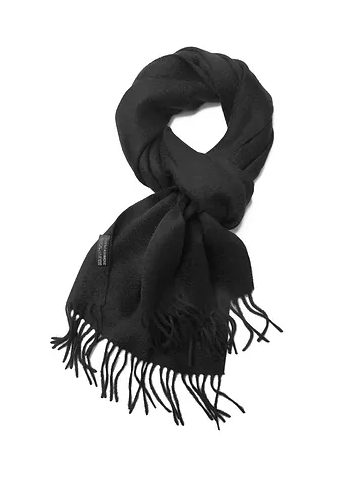 Black Pure Cashmere Scarf