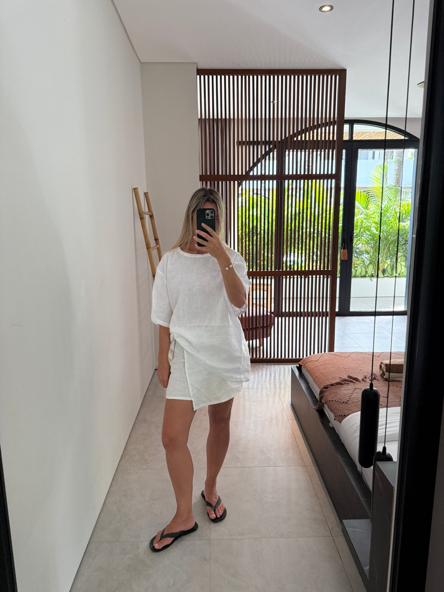 Coconut Linen Skorts