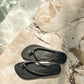 Knot Leather Sandals Black