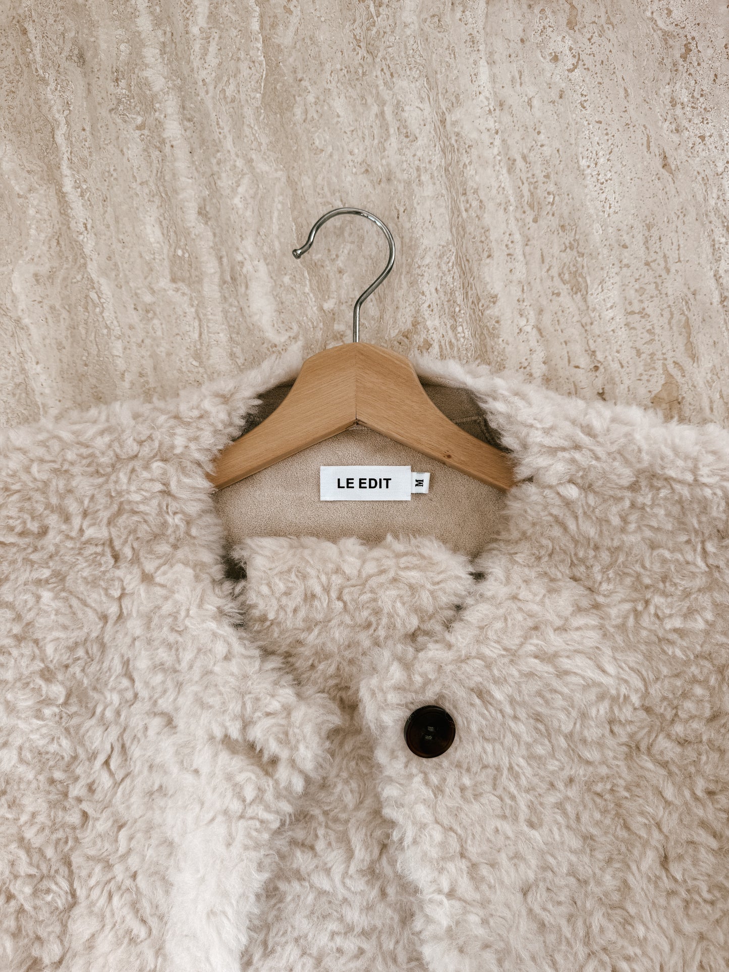 Teddy Wool Coat Creme