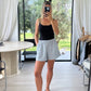 Black Ribbed Singlet