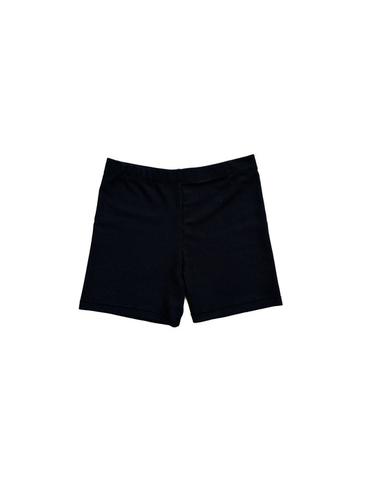 Boy Leg Bikini Bottoms Black