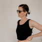 Eco Silk Reversible Top Black