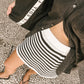 Dia Knit Skirt Black & White