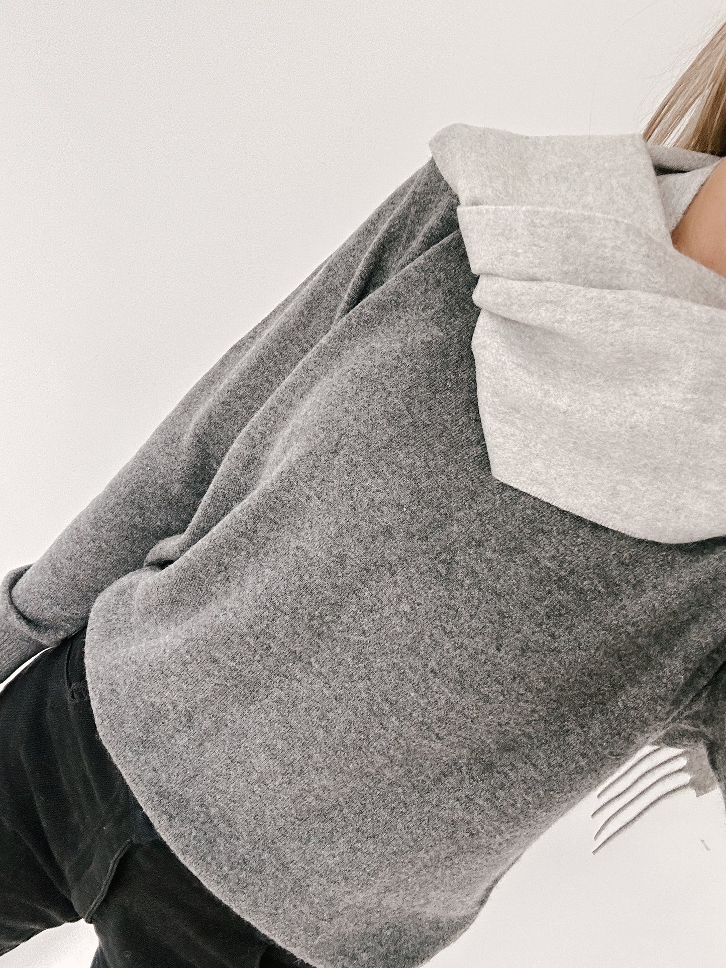 Marle Grey Pure Cashmere Scarf