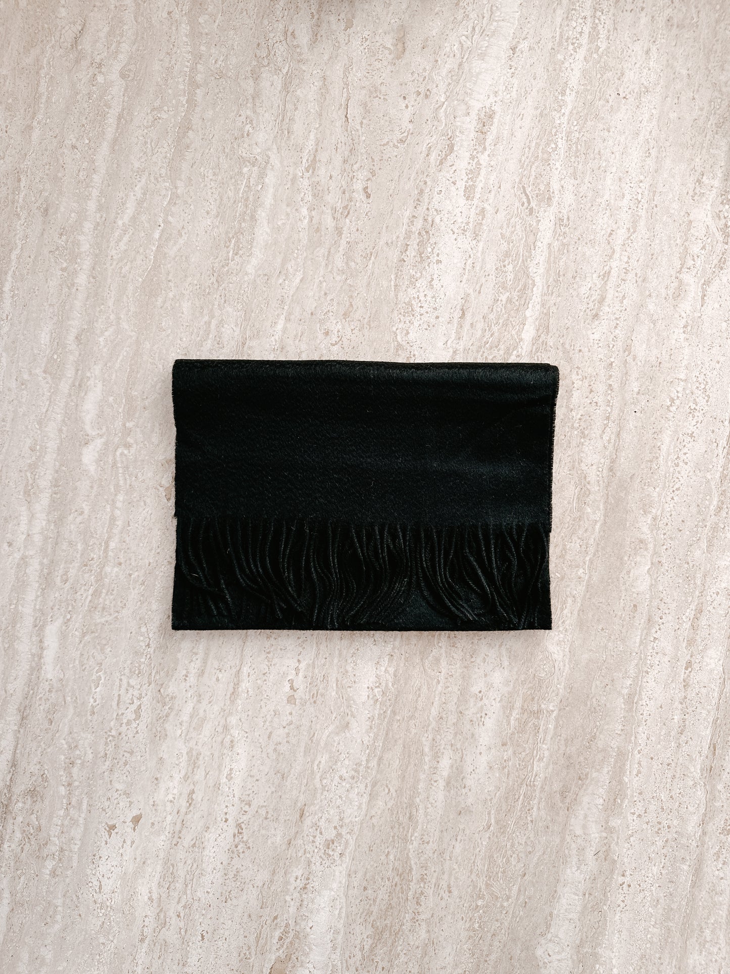 Black Pure Cashmere Scarf