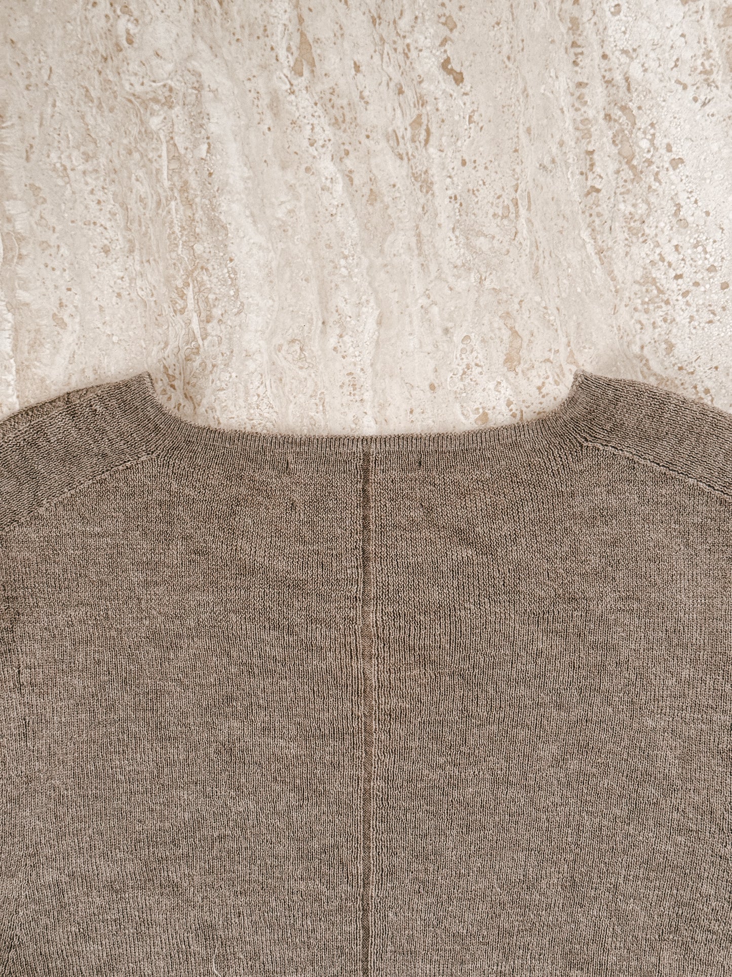 Merino Cashmere Slim Fit Knit Latte