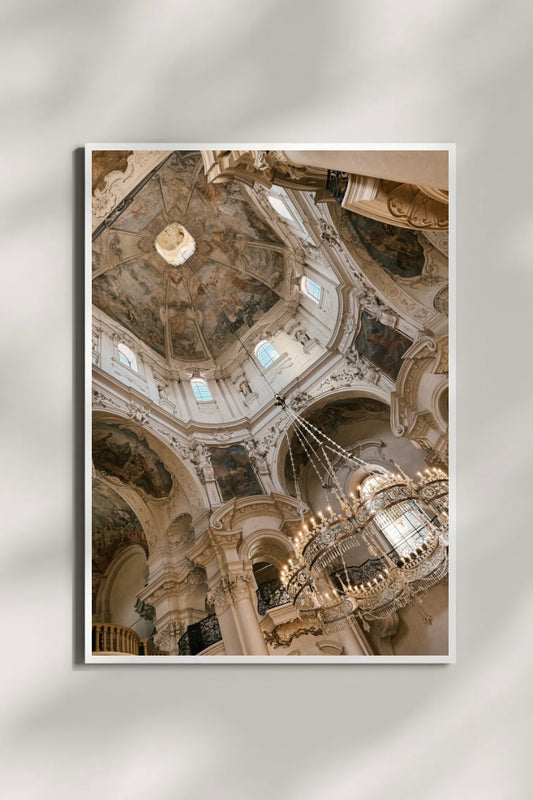 Prague Chandelier Art Print