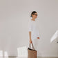 Organic Cotton Boyfriend Tee White