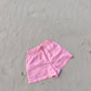 Pink Linen Shorts