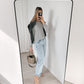 Marle Grey Cotton Cashmere Crew Neck Jumper