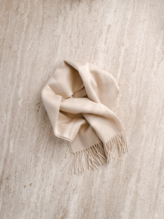 Crème Pure Cashmere Scarf