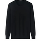 Black Pure Merino Crew Neck Jumper