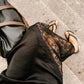 Asti Eco Silk Lace Long Skirt Black