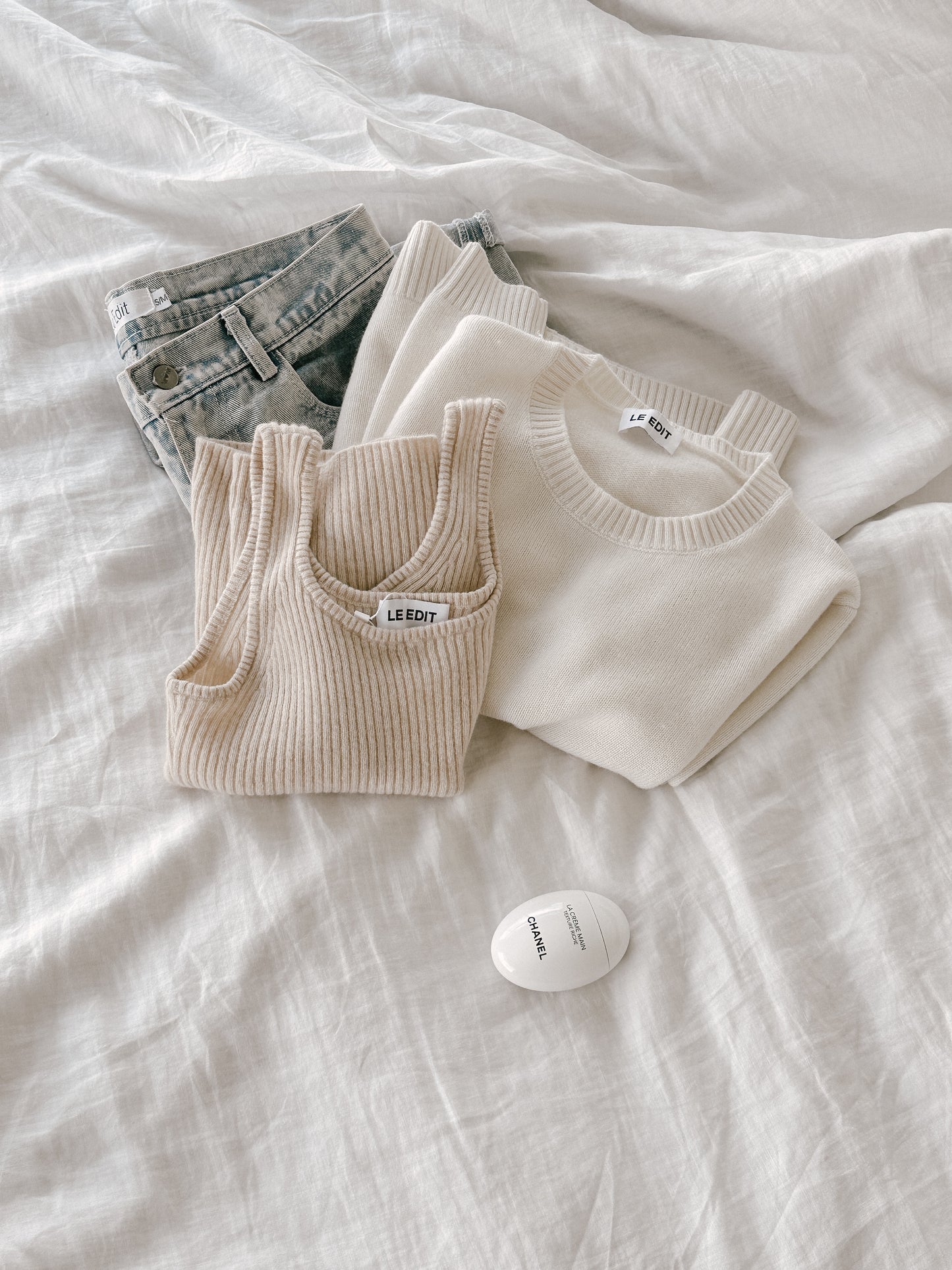 Coconut Pure Merino Crew Neck Jumper