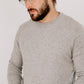 Marle Grey Mens Pure Cashmere Crew Neck Jumper