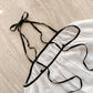 Bow Contrast Linen Dress Coconut