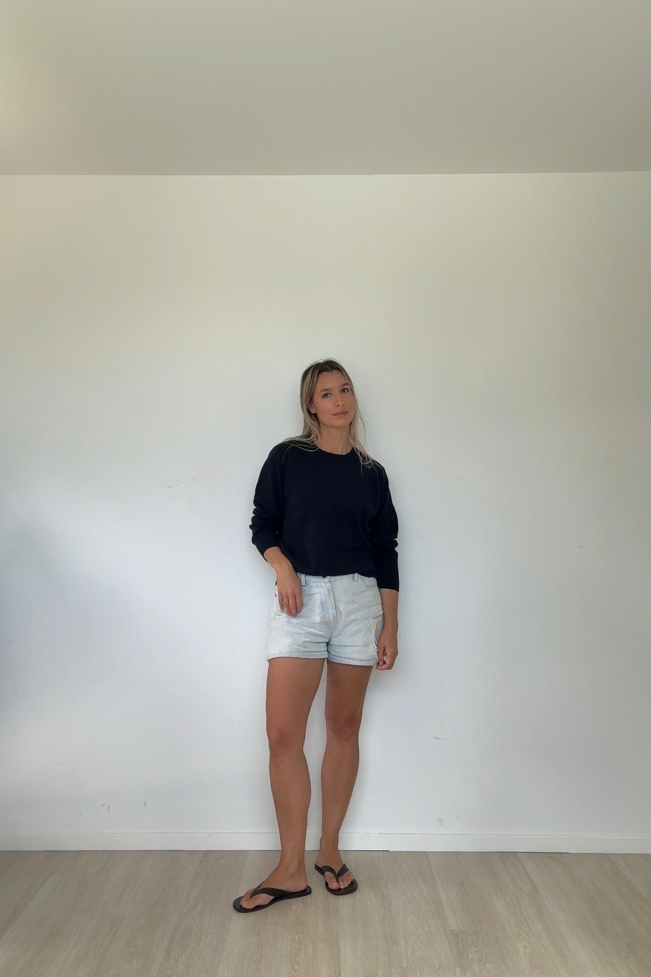 Navy Pure Cashmere Crew Neck Jumper