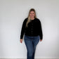 Black Pure Merino Cardigan