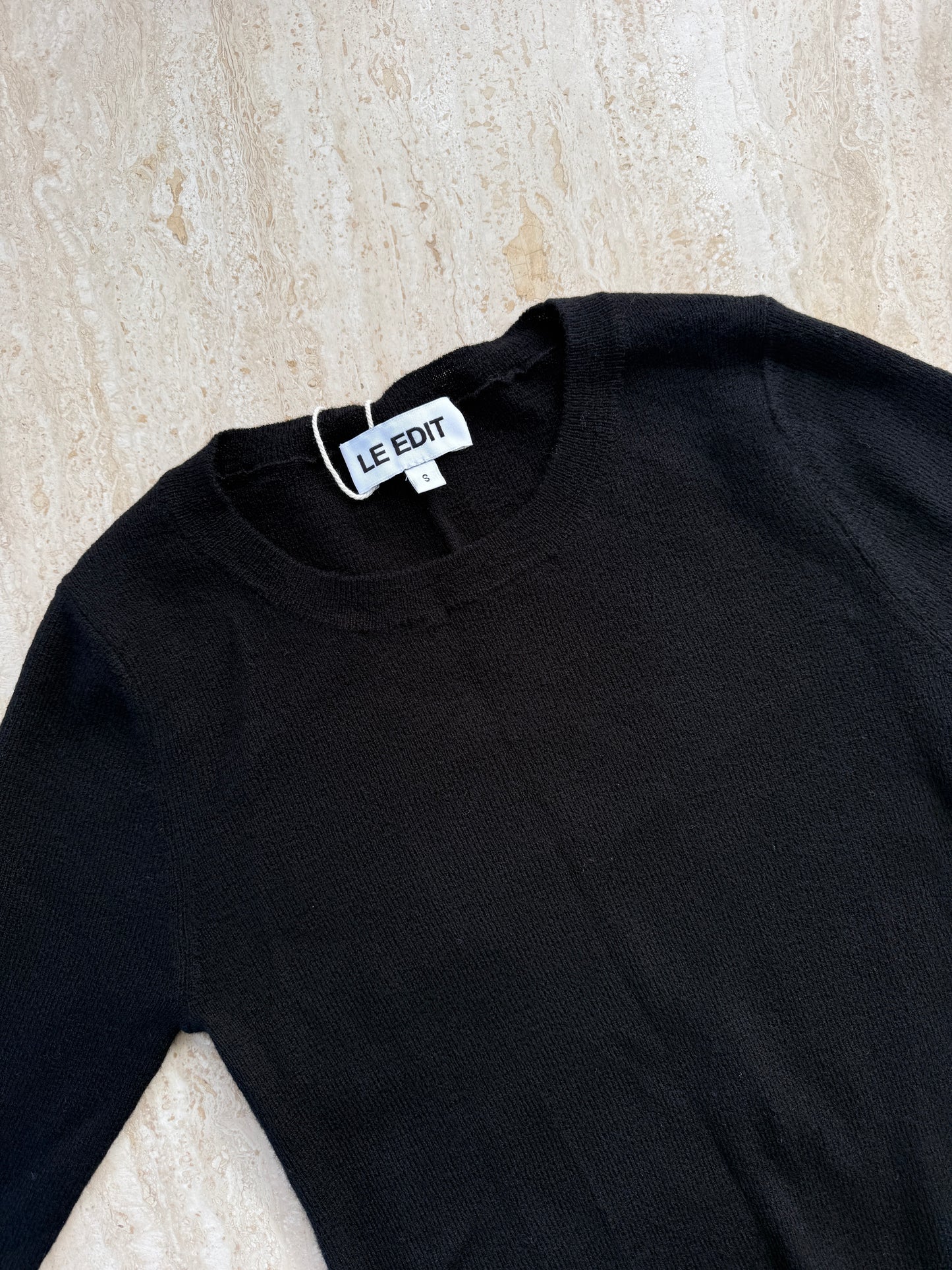 Pure Merino Slim Fit Knit Black