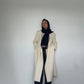 Black Pure Cashmere Tassel Scarf