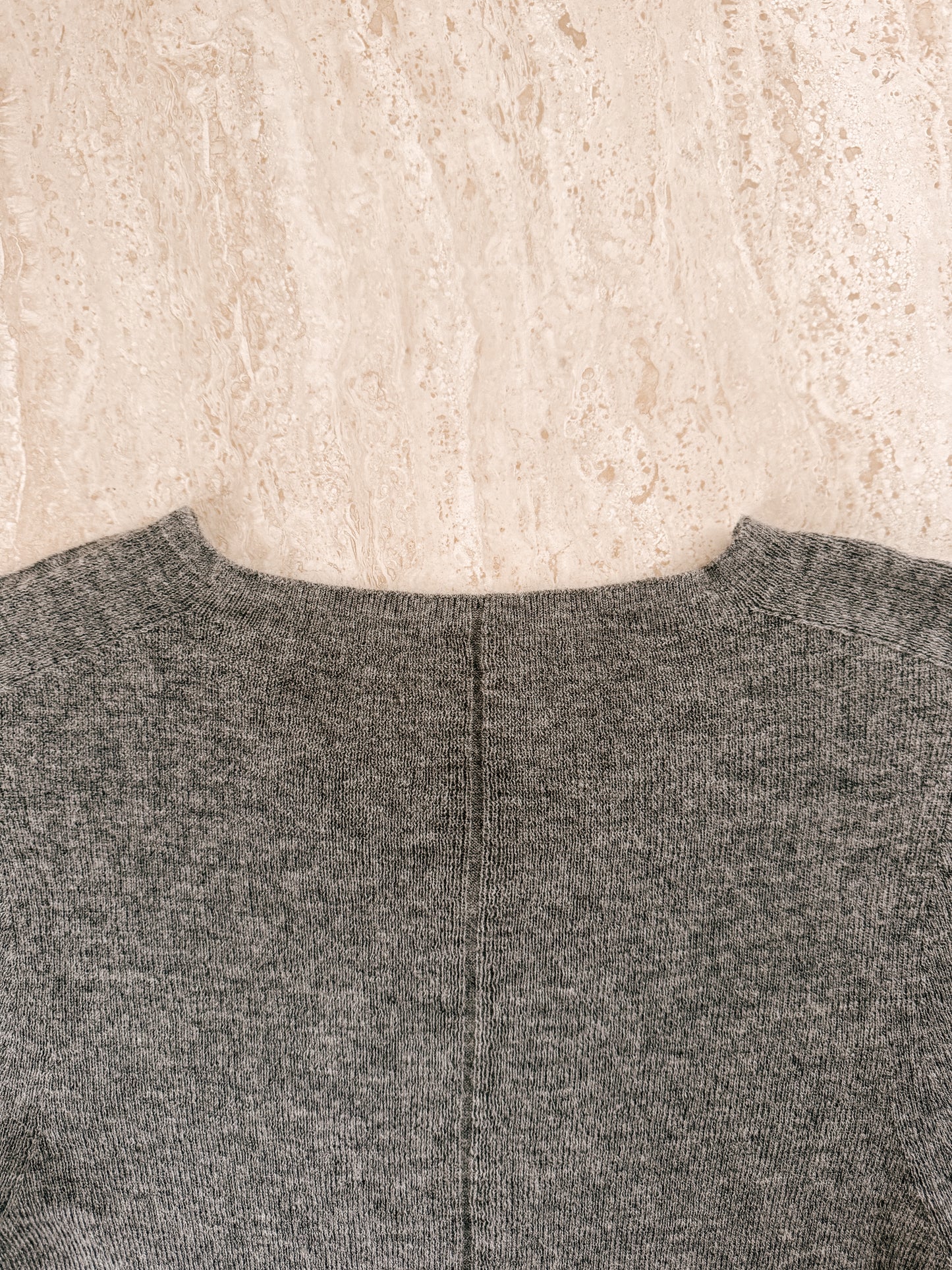 Merino Cashmere Slim Fit Knit Stone