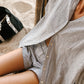 Woven Stripe Linen Shorts
