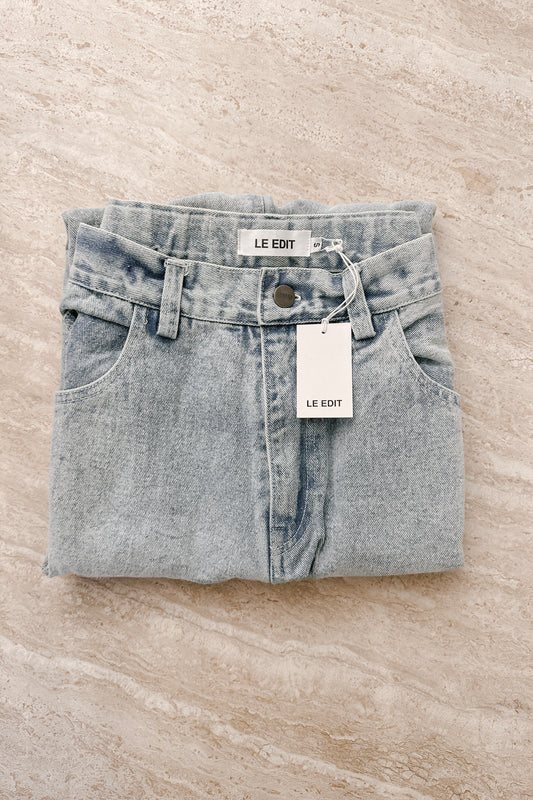 MOM Jeans Stonewashed