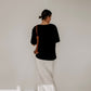 Organic Cotton Boyfriend Tee Black