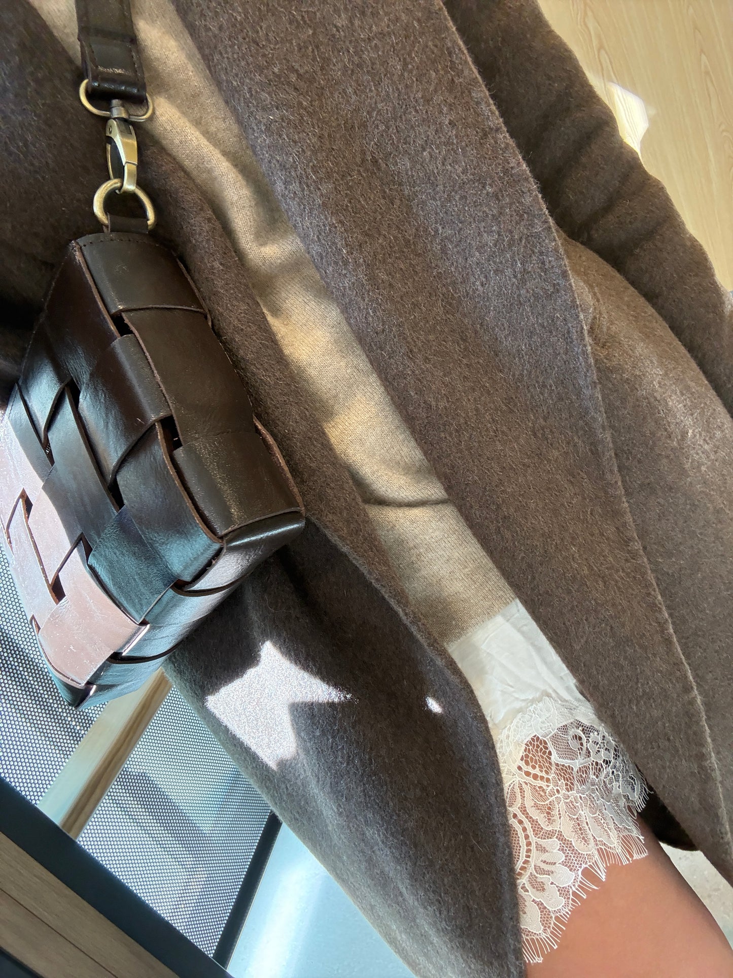 Pure Wool Full Length Coat Cocoa