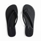 Knot Leather Sandals Black
