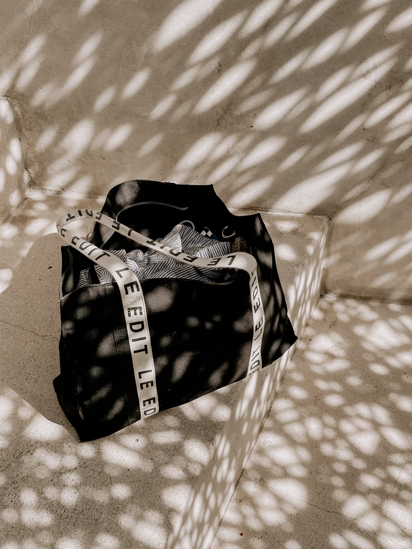 Structured Canvas Travel Tote
