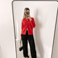 Pure Cashmere Cardigan Cherry Red