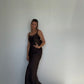 Eco Silk Dress Full Length Cacao