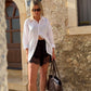 Asti Eco Silk Lace Shorts Black