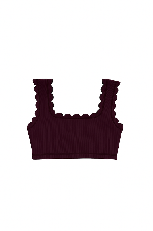 Scallop Reversible Bikini Top Moorea