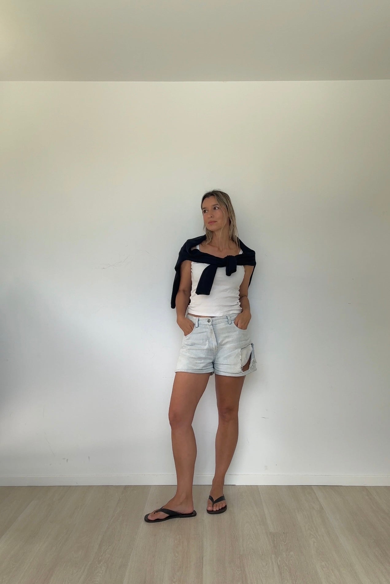 Navy Midnight Pure Cashmere Cardigan