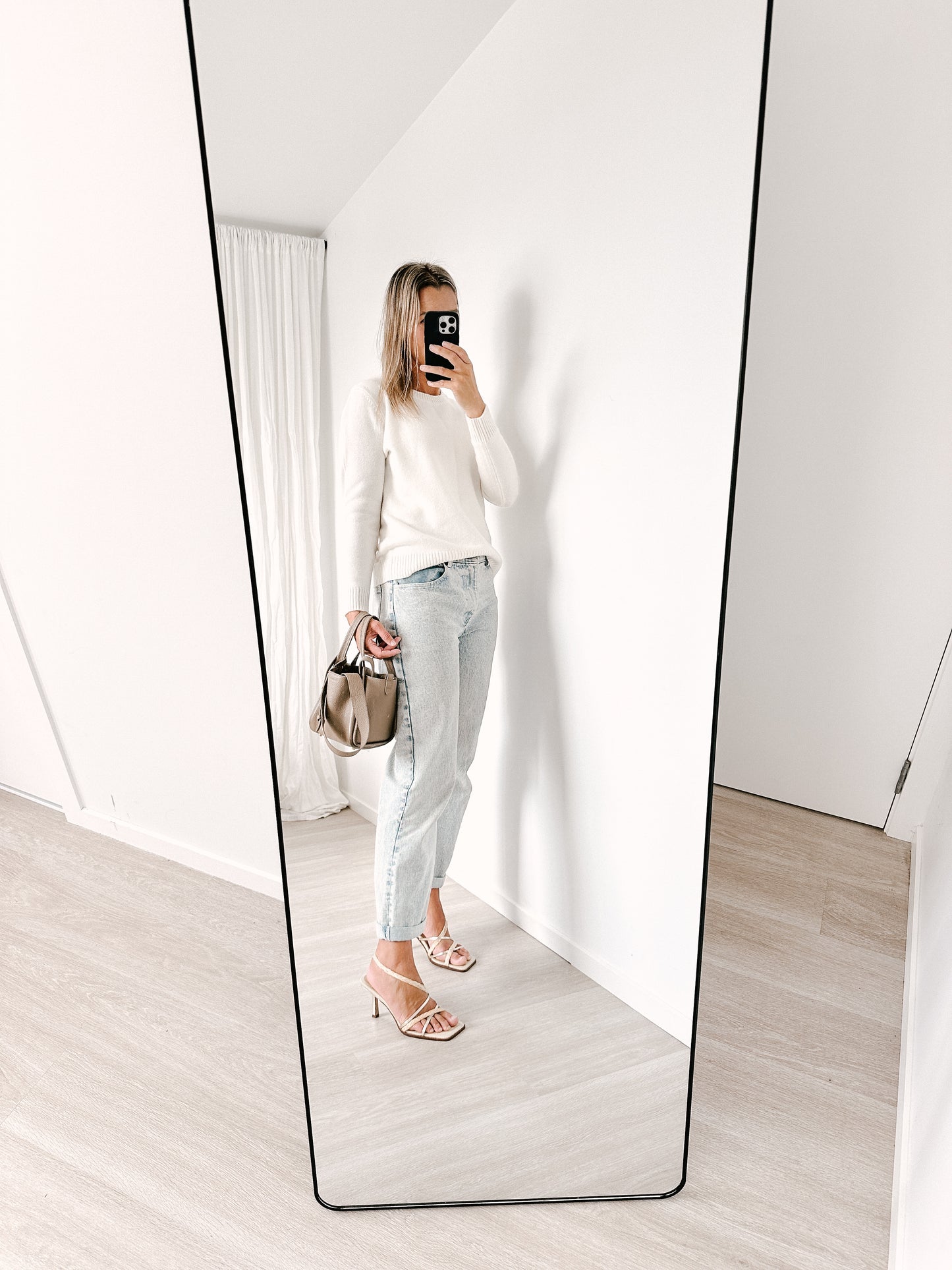 Coconut Pure Merino Crew Neck Jumper