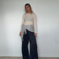 Marle Grey Pure Cashmere Tassel Scarf