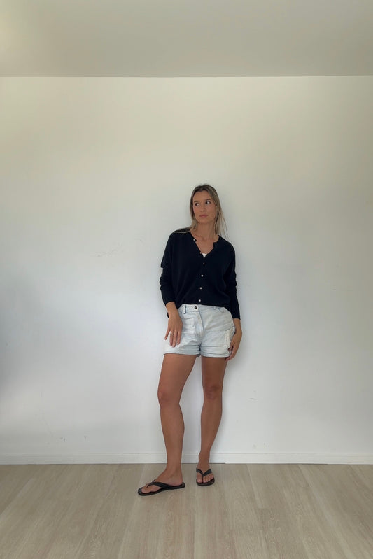 Navy Midnight Pure Cashmere Cardigan