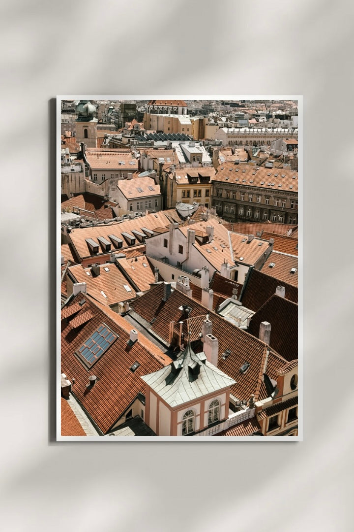 Prague Rooftops Art Print