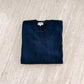 Navy Midnight Blue Boyfriend Pure Cashmere Crew Neck Jumper