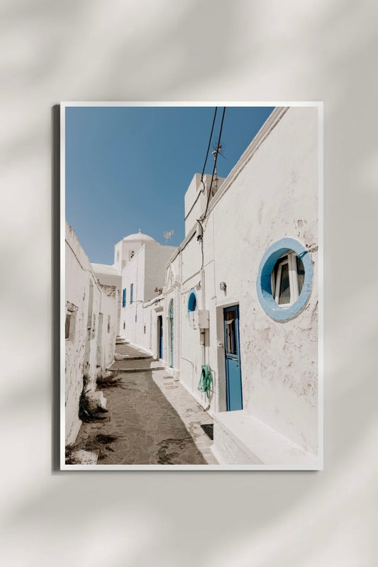 Milos Alleyway Art Print