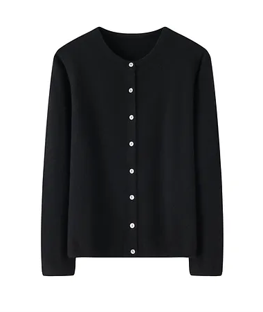 Black Cashmere Cardigan