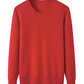 Pure Cashmere Crew Neck Jumper Cherry Red